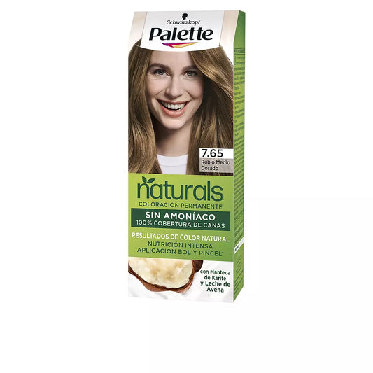 Palette Natural Hair 7.65 Medium Golden Blonde